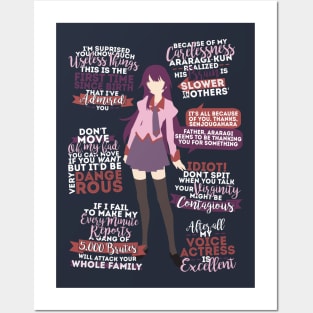 Senjougahara Hitagi Quotes Posters and Art